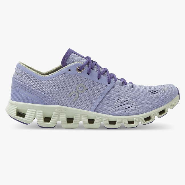 ON Cloud X Womens - Women's Trainers NZ-27936 Lavender/Ice